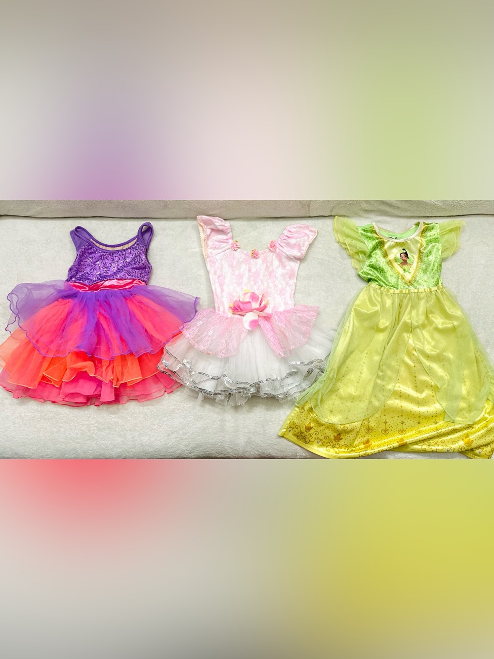 Lot Very Cute Girls Dresses Size 4T/5T Disney Excellent Condition